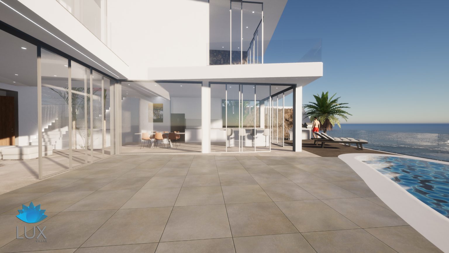 new built luxury villa roque conde costa adeje tenerife south modern minimalist pool (12)