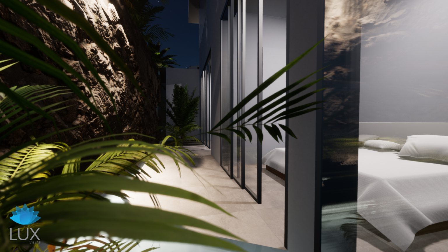new built luxury villa roque conde costa adeje tenerife south modern minimalist pool (16)